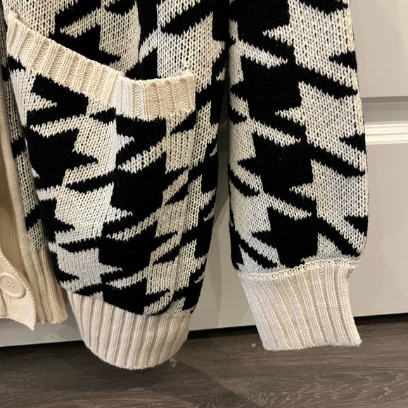 NWT HYFVE Houndstooth Chunky Cardigan - Picture 3 of 8